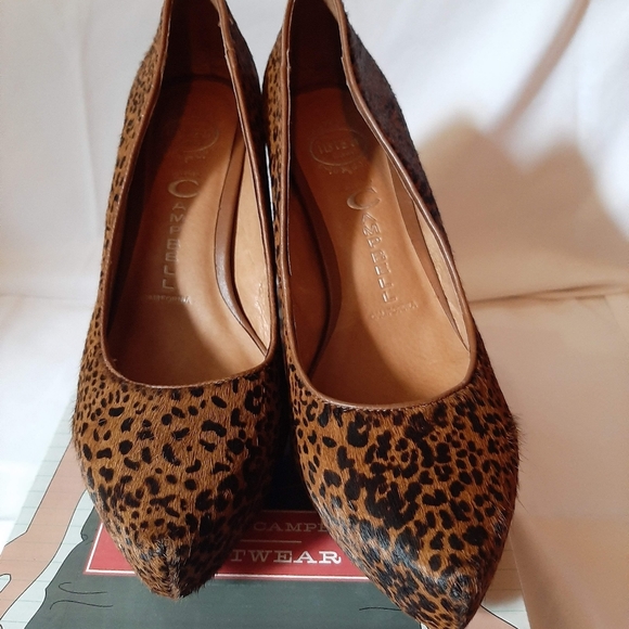 JEFFREY CAMPBELL SHOES, NWOT, original box, size 10, black/brown, pony hair - Picture 1 of 4